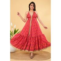 Robe longue en soie pure tissée de qualité authentique, lavable, col en V, pour femme, été, plage, décontractée, soirée, silhouette en A