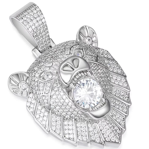 Pendentif Ours Sauvage Bijou Animal Unique Hip Hop avec Placage Or 14K et Rhodium pour Cadeau - Product Image 1