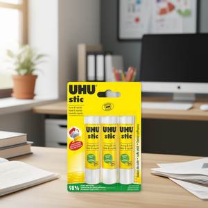 กาวแท่งแข็ง ชุด 3x21 กรัม (63 กรัม) สีขาว-PVP อุปกรณ์สำนักงานและโรงเรียน - Product Image 3