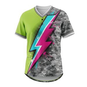 Camisetas de uniforme de béisbol en blanco juvenil personalizadas al por mayor sublimación bordado Logo estampado tira béisbol Softball Jersey hombres WBQ24 - Product Image 1