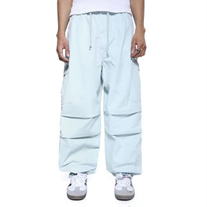 2024 Best Selling Unisex <b>Cargo</b> Pant Nylon Casual <b>Jogger</b> with Loose Waist Drawstring and Multi-Pocket Unisex Unisex Pant - Product Image 1
