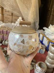 Jarrón Decorativo de Bambú con Incrustaciones de Nácar para Almacenamiento de Velas y Exhibición en el Hogar, Hecho en Vietnam - Product Image 3
