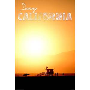 Sunny California Paper <b>Poster</b> for Wall Decor - Product Image 1