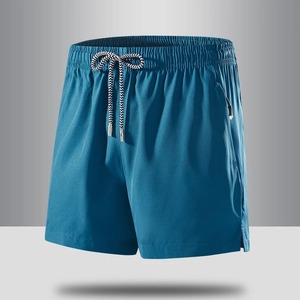 Pantalones cortos informales de lana de hielo caliente para hombres Gimnasio Deportes Playa Correr Suelto Ligero Transpirable Ecológico Secado rápido Color sólido - Product Image 5