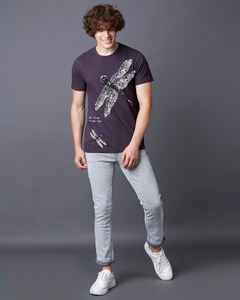 Haute qualité 100% coton/fibre de bambou été Logo personnalisé impression T-Shirt hommes bouffée imprimé T-Shirt coupe régulière respirant T-Shirt - Product Image 3