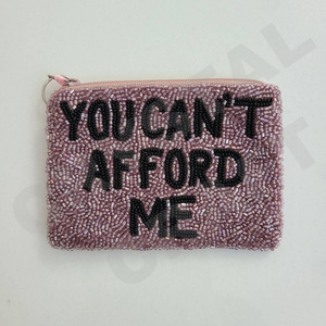 Monedero Jadore personalizado con cuentas de semillas, hermoso regalo para mamá, diseño de corazones para niñas - Product Image 3