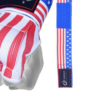 Guantes de boxeo de gel con logotipo de marca personalizado con vendajes para manos para artes marciales y empuñaduras - Product Image 3