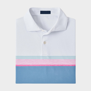 Custom Golf Print Combined Color Referee Pique Fabric Sublimated <b>Polo</b> <b>Shirts</b> <b>Pocket</b> Polyester Sublimation Print T-<b>shirt</b> for men - Product Image 5