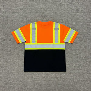 Custom Made 100% Polyester Workwear Construction Jacket <b>Safety</b> <b>Clothing</b> <b>Reflective</b> T-Shirt for Miners & Road Sweepers shirt - Product Image 6