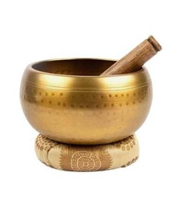 Bol chantant en aluminium finition laiton poli, écologique, style bouddhiste, pour la décoration de la maison et des restaurants, fournisseur indien - Product Image 3