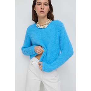 Suéter Corto Informal con Cuello Redondo 100% Nailon - Product Image 1