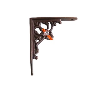 Cast Iron Shelf <b>Corner</b> <b>Brackets</b> Wall Mounted Support Rack Display Organizer Antique Cast Iron Shelf Supports <b>Bracket</b> - Product Image 1