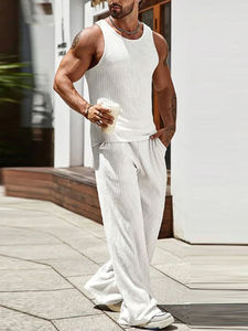 3D imprimé respirant en gros débardeur 2025 hommes 100% coton biologique débardeur élégant été gymnastique course maillots - Product Image 5