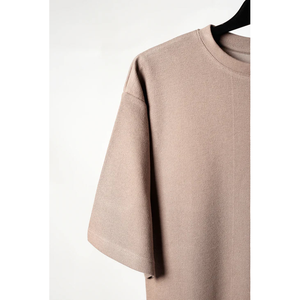 2025 hommes luxe qualité 100% coton 200 gsm surdimensionné goutte épaule à manches courtes T-Shirts conception personnalisée col rond t-shirt unisexe - Product Image 2