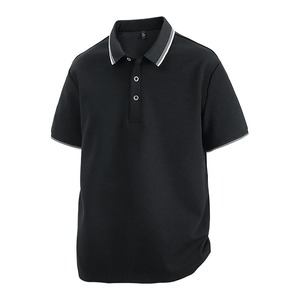 Camisa de Verano 2025 para Hombre, Talla Grande, con Botones, Poliéster/Algodón, Transpirable, de Secado Rápido, Manga Corta, Lisa, Informal, Estilo Jersey, para Golf - Product Image 4