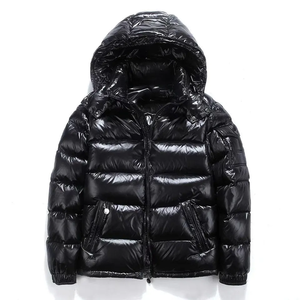 Veste matelassée à capuche pour homme, hiver 2024, décontractée, tricotée en polyester/coton, col montant, fermeture éclair - Product Image 5