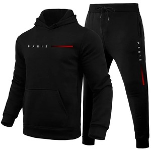 Vente Flash : Survêtement Homme Hiver à Capuche Simple, Polaire 480g, Tricoté, Séchage Rapide, Confort Quotidien, Pantalon de Jogging 3D - Product Image 2