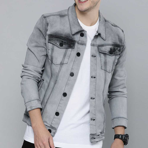 New Arrival Stylish <b>Denim</b> Jacket For Man Made With High Quality <b>Material</b> Available In Reasonable Prices Custom Logo - Product Image 2