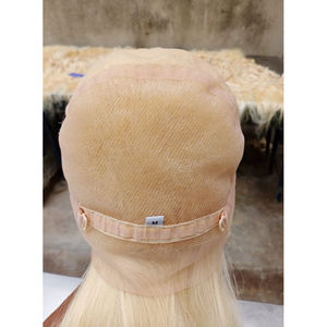 El más nuevo diseño Mini peluca 100% cabello humano indio virgen Topper Glueless encaje frontal seda superior doble dibujado extremos máquina doble trama - Product Image 1