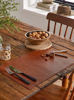 Set de table en cuir écologique et anti-huile avec isolation thermique pour la maison et l'hôtel, dessous de plat et coussinets, meilleur design