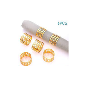 Anneau de serviette en laiton véritable, anneau de serviette en métal écologique, anneau de serviette en or et produit artisanal et de vente naturel - Product Image 2