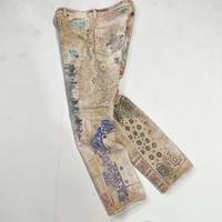 Fabricants de jeans sur mesure, jeans évasés à patchs pour hommes
