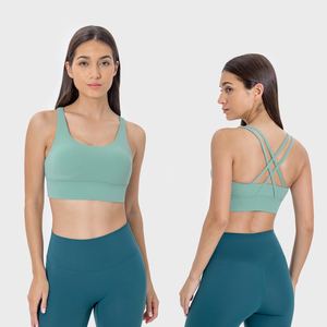 Sujetador deportivo cómodo sin costuras para mujer, elegante, acolchado, gimnasio, entrenamiento, ropa deportiva para Yoga, correr, Fitness, Frente duradero - Product Image 5