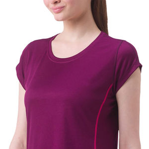 Venta al por mayor 100% algodón Mujer camiseta patrón sólido manga corta estilo casual impresión personalizada característica comprimida - Product Image 4