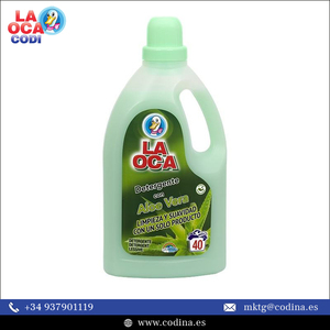 Botella de 2 litros de esencia de Aloe Vera de la más alta calidad "LA OCA ALOE VERA" Detergente líquido para ropa a buen precio - Product Image 2