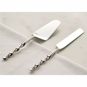 Handmade Stainless Steel Wedding Birthday Party <b>Cake</b> <b>Server</b> And Knife Set - Product Image 6