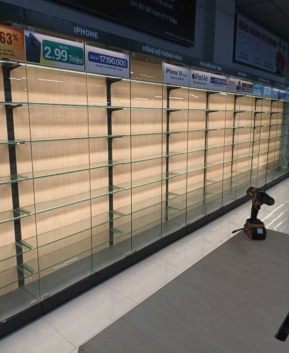 ADONG A31 Custom Mobile Phone Display Cabinet Mobile Phone Store Accessories Counter Rack Premium Showcases