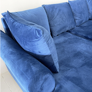 SFL68025 Contemporary L-Shaped Corner <b>Sofa</b> Set 2.4m X 1.4m Fabric Upholstery Extendable with <b>Sponge</b> Filling <b>for</b> Home Furniture - Product Image 5