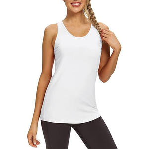 Débardeur d'entraînement d'été pour femmes Eveless séchage rapide tissu tricoté durable chemise de Sport sublimée à la mode en gros - Product Image 1