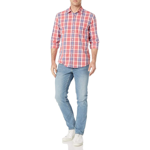 Men's Cotton Mens Flannel Shirts Cotton Long Sleeve Casual Regular Fit Button Down Plaid Shirts Casual Button Down Shirts - Product Image 5