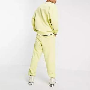 Conjunto Deportivo de Hombre Estilo Universitario, Cuello Redondo, 100% Algodón, Felpa, Holgado, Hombros Caídos, Informal, Ropa de Calle de Invierno, OEM, Marca Privada - Product Image 3