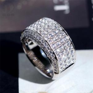 4.00TCW Moissanite Diamond Engagement Wedding <b>Ring</b> Luxury Custom 925 Sterling <b>Silver</b> Gold Finish Bling Iced <b>Men's</b> Bling <b>Ring</b> - Product Image 3
