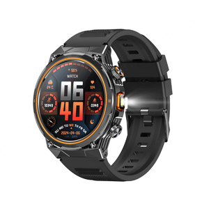 Reloj inteligente AK81 con pantalla IPS de 1,46 pulgadas, batería de 400mAh, rastreador de ritmo cardíaco resistente al agua IP68 con linterna LED y Bluetooth - Product Image 2