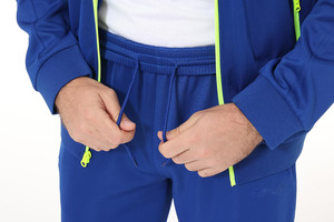 À la mode de bonne qualité vêtements de sport hommes survêtements couleur unie respirant léger manches longues survêtement - Product Image 5