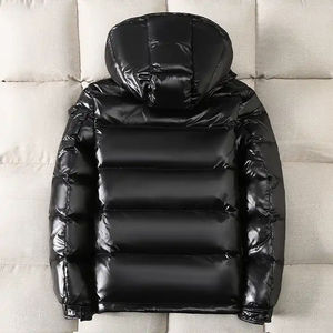 Doudoune hommes brillant doudoune noir veste hommes dos bulle vestes et manteaux 2025 gros hiver pour hommes Stand décontracté tricoté - Product Image 6