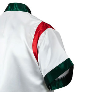 Chaqueta de boxeo de satén XL Premium para hombre, estilo informal, cuello con capucha, función ligera, cremallera, acabado de primavera, servicio OEM - Product Image 6