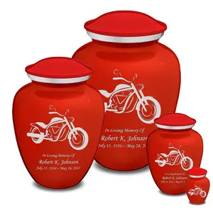 Extra <b>Large</b> Embrace Bright Red Motorcycle Cremation <b>Urn</b> for Ashes - Product Image 2