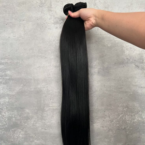 Tissage de cheveux humains indiens 100% naturels et lisses |   Cheveux vierges Remy |   Aucun traitement chimique |   Machine à double trame |   Toutes les couleurs | - Product Image 6