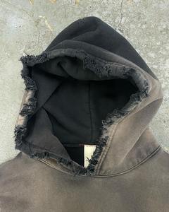 เสื้อมีฮู้ดผ้าฝ้าย100% ผสมรุ่นเฮฟวี่เวทย้อนยุคสำหรับผู้ชาย2025 - Product Image 4