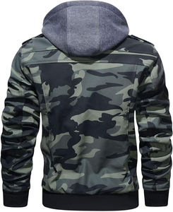 Ropa deportiva clásica retro a prueba de viento Chaqueta bomber de motocicleta personalizada de talla grande con costuras reforzadas para mayor durabilidad - Product Image 3