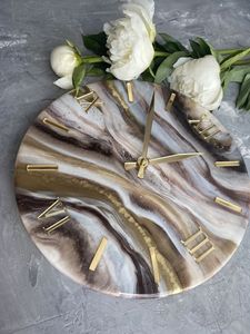 EVEN Epoxy Resin Wall <b>Clock</b> Epoxy Resin Living Room best qulatiye Furniture Home Decor Wall <b>Clock</b> Customized best - Product Image 5