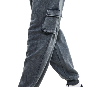 Pantalon de sport pour homme, délavé à l'acide, avec poches latérales, prix bas, style unique, pantalon délavé pour homme en vente en ligne - Product Image 3