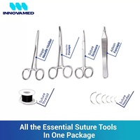 Kit d'entraînement à la suture manuelle fait main, ensemble d'instruments chirurgicaux de qualité supérieure, réutilisable, pour la formation en chirurgie des étudiants en médecine, nouvelle arrivée, OEM