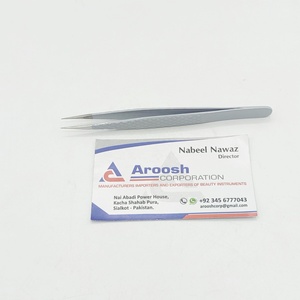 Extensions d'isolation professionnelles pince à cils Plasma or Rose enduit en gros de haute qualité en acier inoxydable diamant poignée - Product Image 5