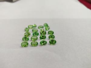 Granate verde tsavorita natural corte ovalado 3x5mm facetado-Piedras preciosas sueltas de calidad superior granate verde tsavorita - Product Image 3