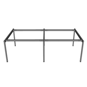 Mesa Industrial Modular para 4 Personas con Patas de Acero 240x120cm - Sistema OMA II HCOM211 - Product Image 1